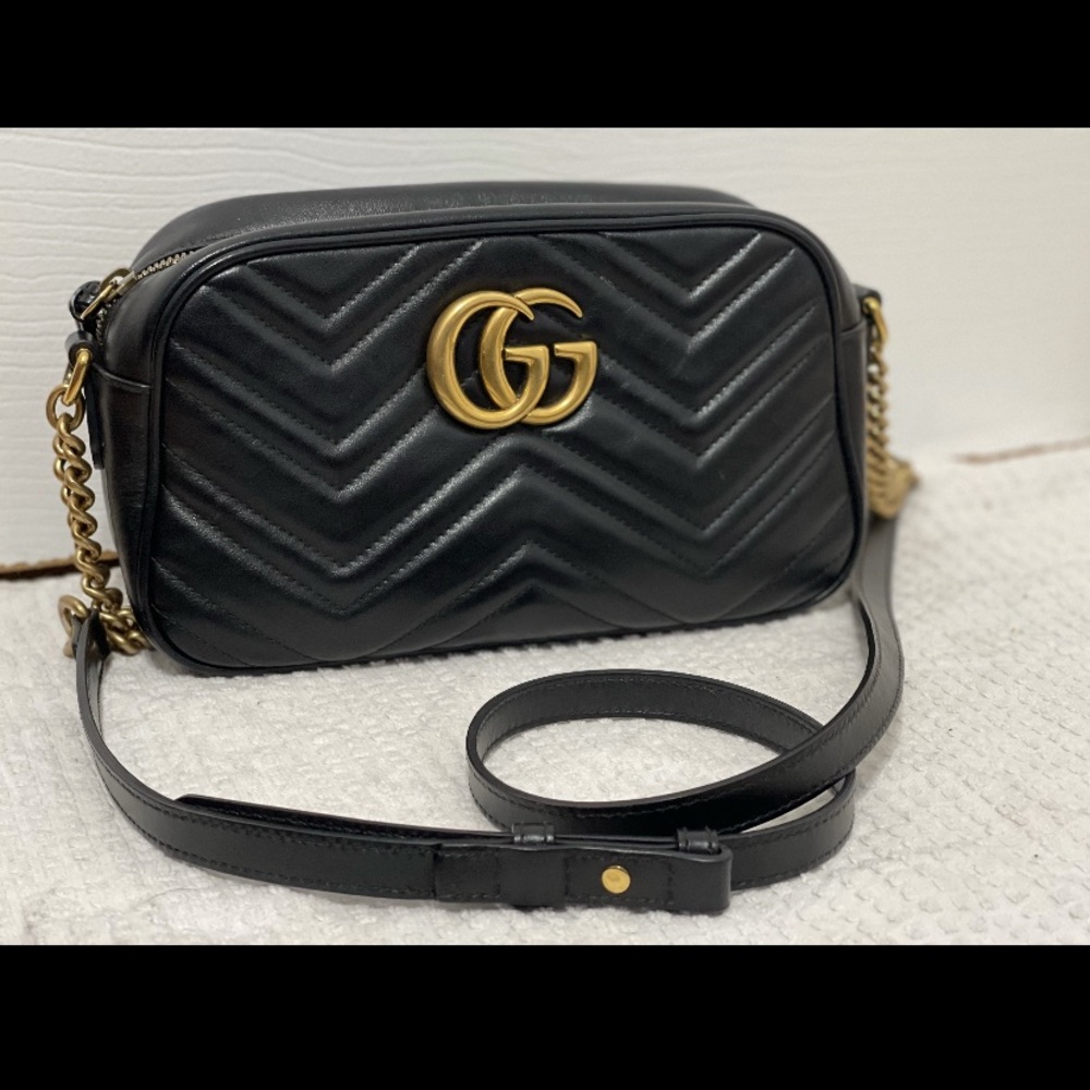 GG marmont small matelasse shoulder bag